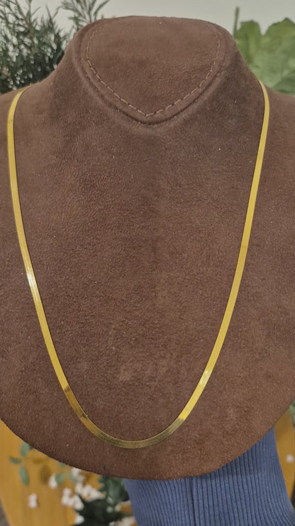 Gold Flat-Link Chain 21KT - FKJCN21KM10940