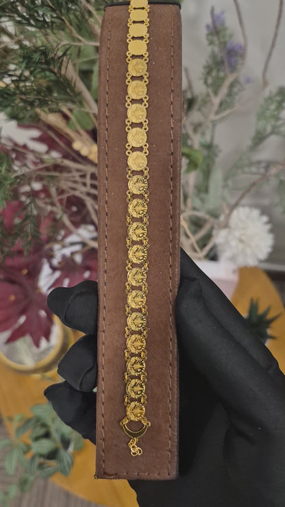 Gold Turkish Lira Bracelet 21KT - FKJBRL21KM12198