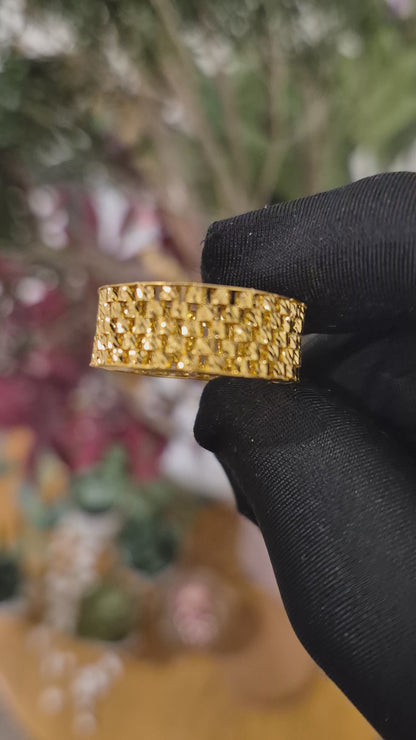 Gold Cutwork Band 21KT - FKJRN21KM11790