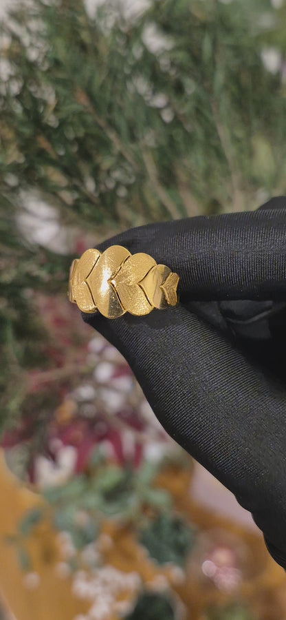 Gold Link Statement Ring 21KT - FKJRN21KM11173