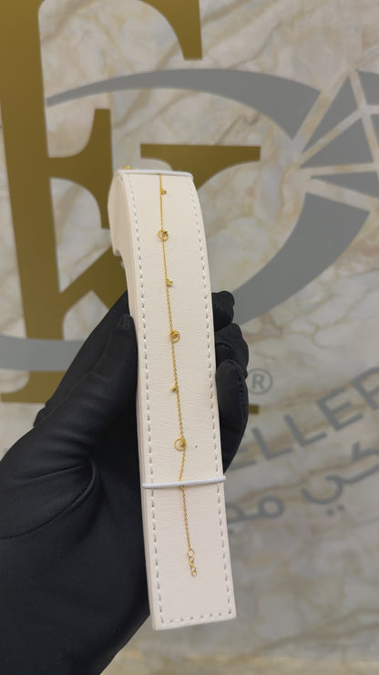 Gold Charms Bracelet 21KT - FKJBRL21KM9533