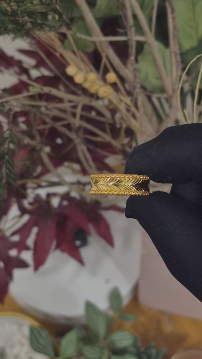 Gold Turkish Design Band 21KT - FKJRN21KM11967