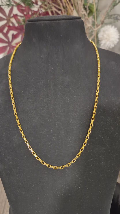 Gold Interlink Chain 21KT - FKJCN21KM12059