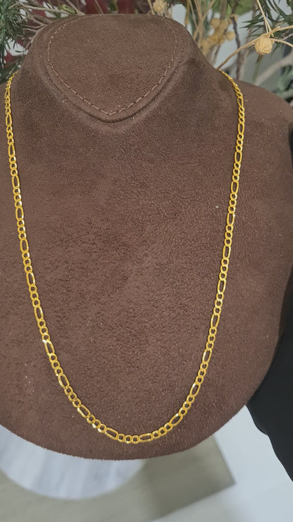 Gold Classic Figaro Chain 21KT - FKJCN21KM10506