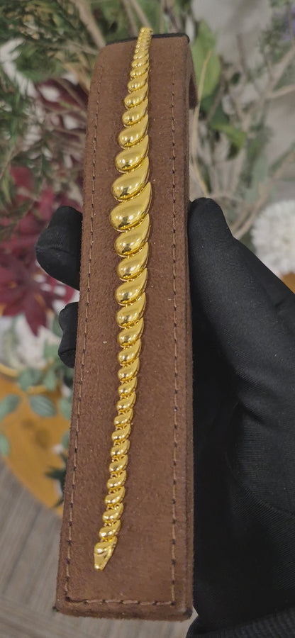 Gold Cascade Link Bracelet 21KT - FKJBRL21KM11566