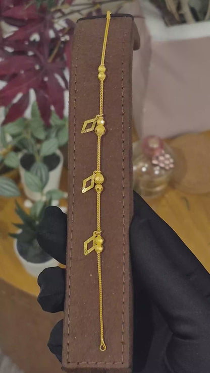 Gold Charms Bracelet 21KT - FKJBRL21KM11742