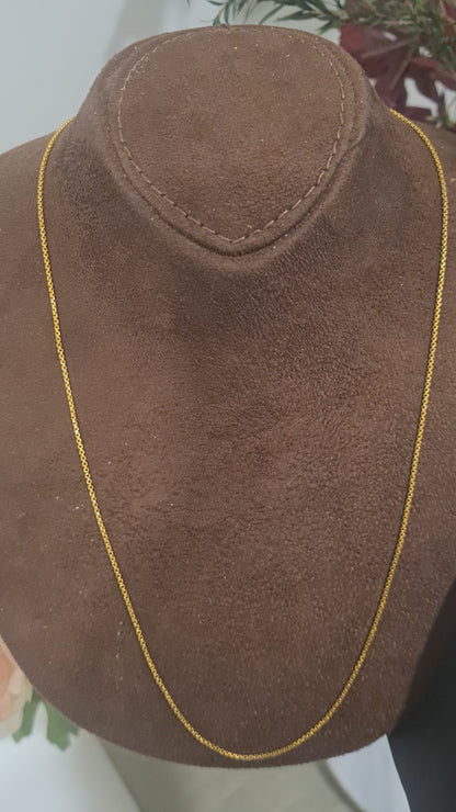 Gold Box Link Chain 21KT - FKJCN21KM10502