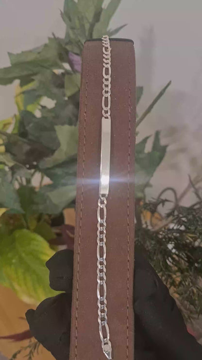 Sterling Silver 925 Classic Plate Bracelet - FKJBRLSL10633