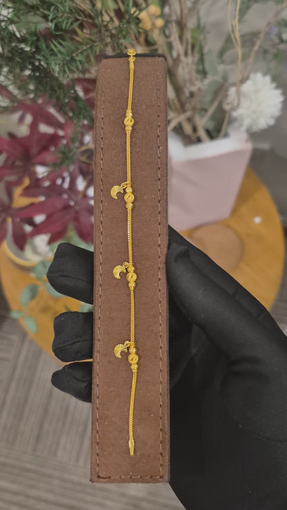 Gold Charms Bracelet 21KT - FKJBRL21KM11763