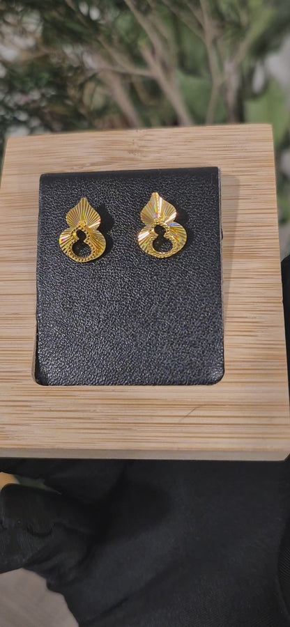Gold Radiance Earrings 21KT - FKJERN21KM11510