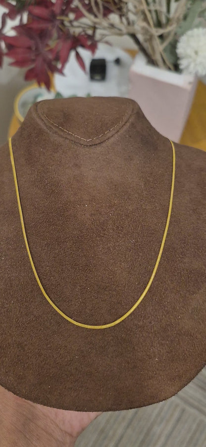 Gold Snake Style Chain 21KT - FKJCN21KM11587