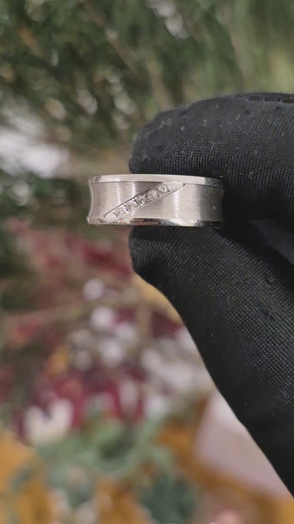 Sterling Silver 925 Wide Band Ring - FKJRNSL11080