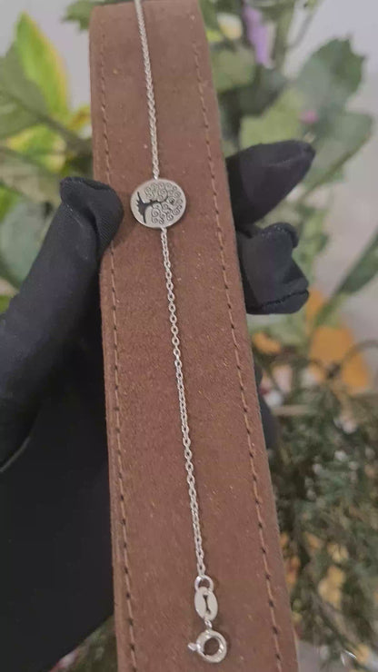 Sterling Silver 925 Tree of Life Bracelet - FKJBRLSL10651