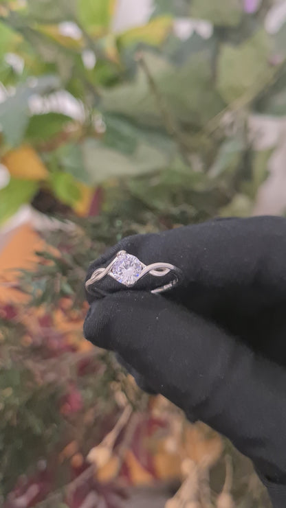 Sterling Silver 925 Eternal Twist Ring - FKJRNSL10781