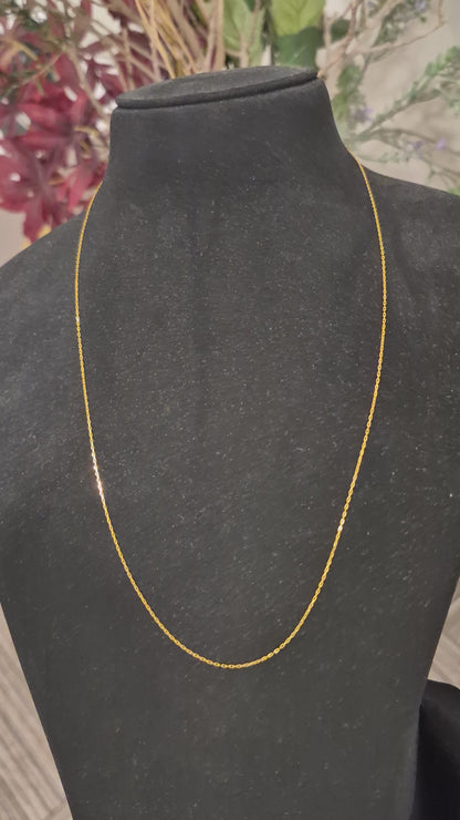 Gold Inter-Link Chain 21KT - FKJCN21KM11690