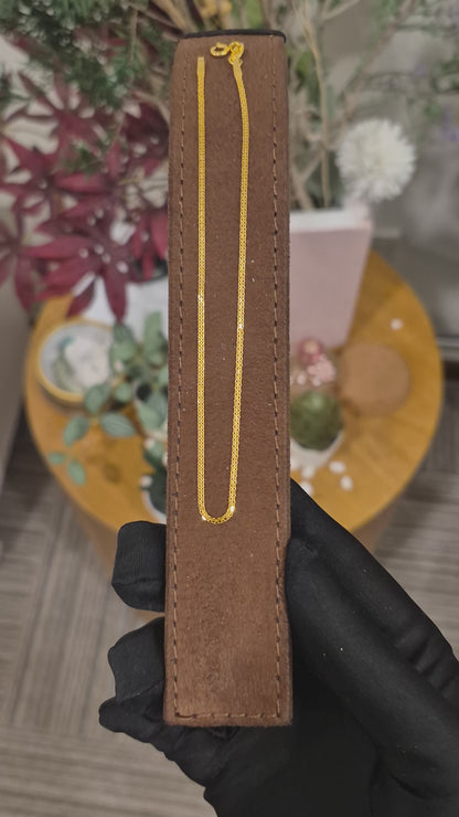 Gold Minimal Anklet 21KT - FKJANKL21KM11644