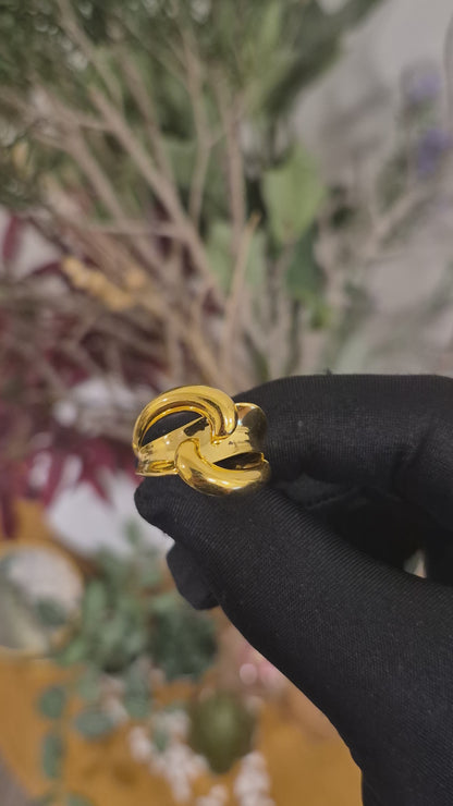 Gold Harmony Abstract Ring 21KT - FKJRN21KM11972