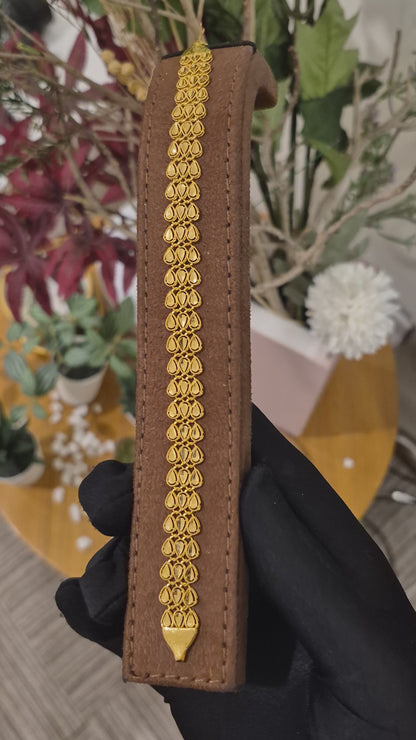 Gold Turkish Bracelet 21KT - FKJBRL21KM11686