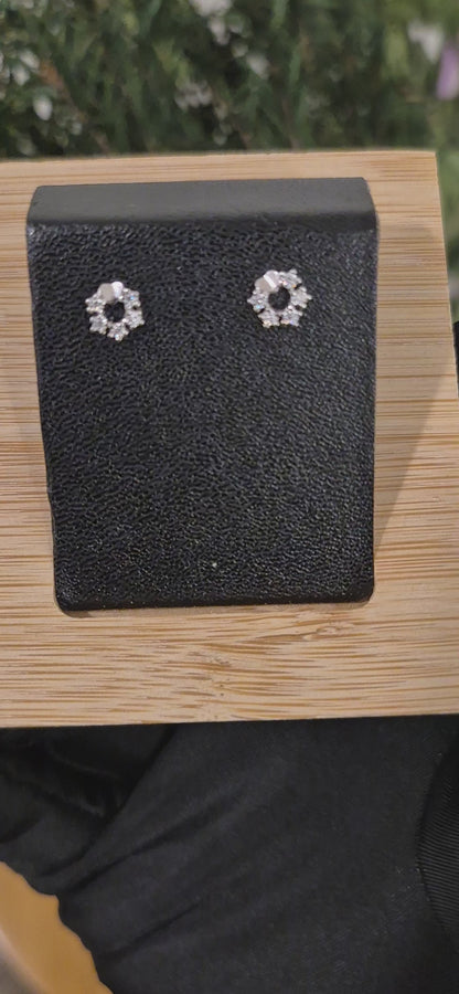 Sterling Silver 925 Open Circle Earrings - FKJERNSL11105