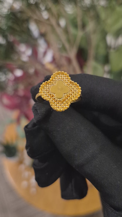Gold Turkish Design Ring 21KT - FKJRN21KM11799