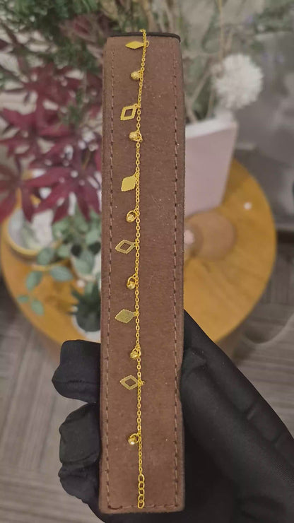 Gold Charms Bracelet 21KT - FKJBRL21KM11766