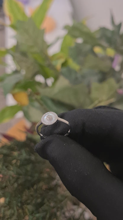 Sterling Silver 925 Light Halo Ring - FKJRNSL10782