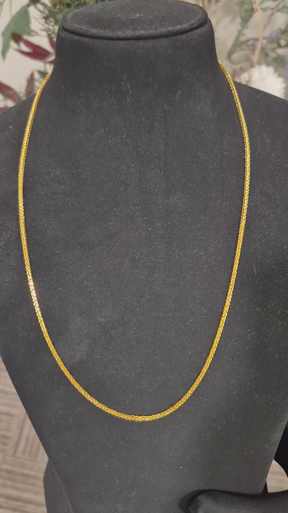 Gold Braid Chain 21KT - FKJCN21KM11865