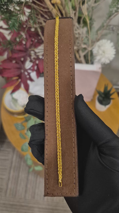 Gold Franco Bracelet 21KT - FKJBRL21KM12095