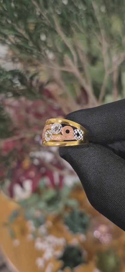 Gold Orbit Ring 21KT - FKJRN21KM11183