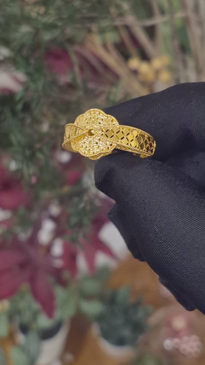 Gold Turkish Design Ring 21KT - FKJRN21KM11721