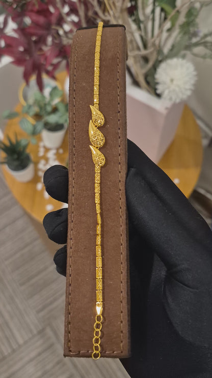 Gold Turkish Bracelet 21KT - FKJBRL21KM11683