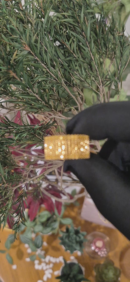 Gold Broad Ring 21KT - FKJRN21KM11152