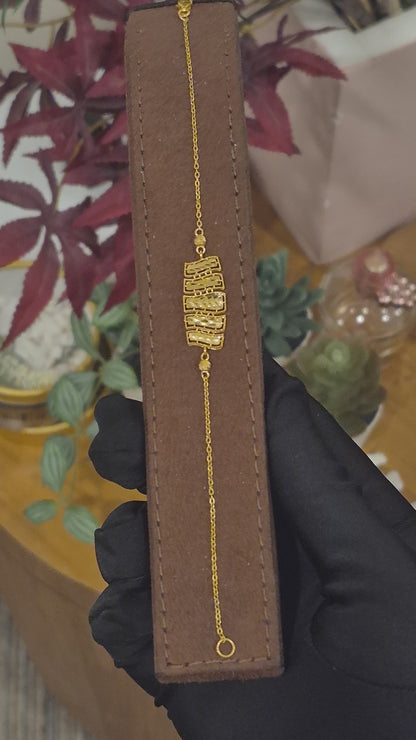 Gold Charms Bracelet 21KT - FKJBRL21KM11767