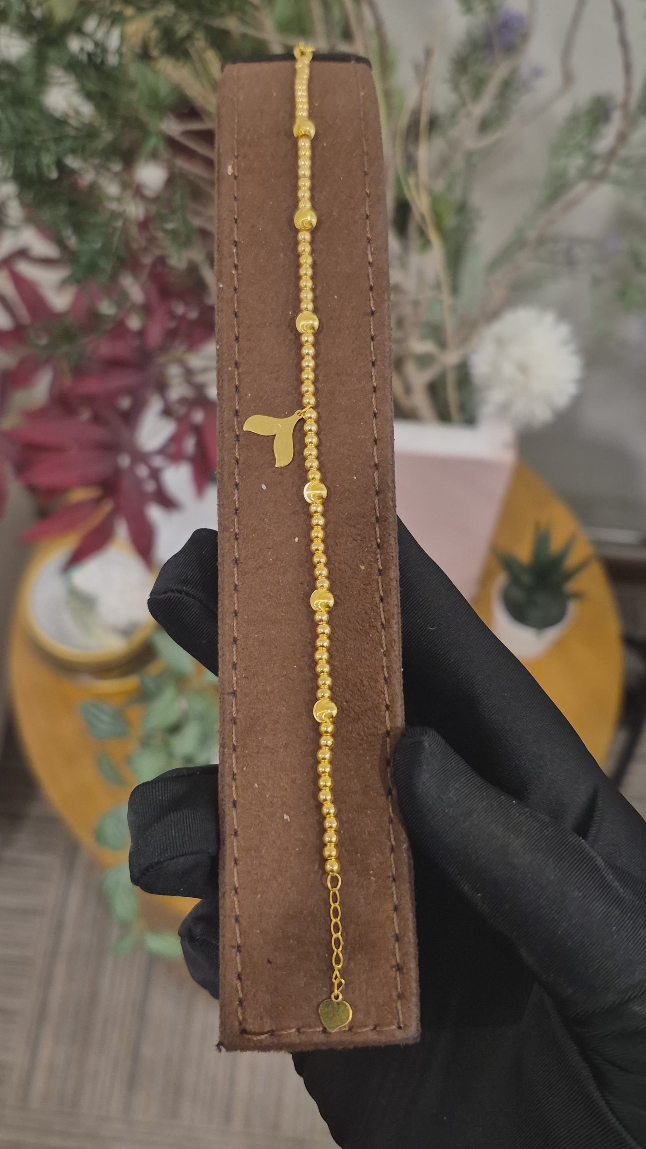 Gold Charm Bracelet 21KT - FKJBRL21KM12157