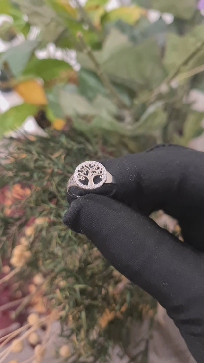 Sterling Silver 925 Crystal Tree Ring - FKJRNSL10760