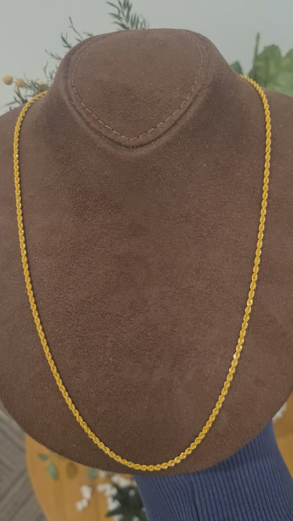 Gold Rope-Style Chain 21KT - FKJCN21KM10924