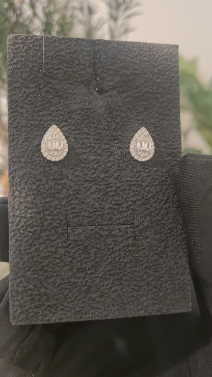 Sterling Silver 925 Oval Cut Earrings - FKJERNSL10838