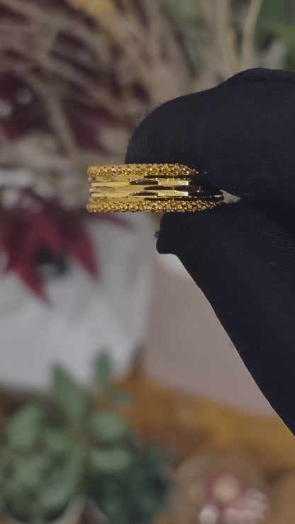 Gold Elegant Band 21KT - FKJRN21KM11948