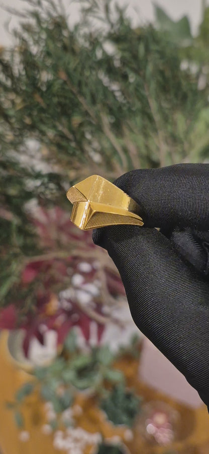 Gold Prism Statement Ring 21KT - FKJRN21KM11175