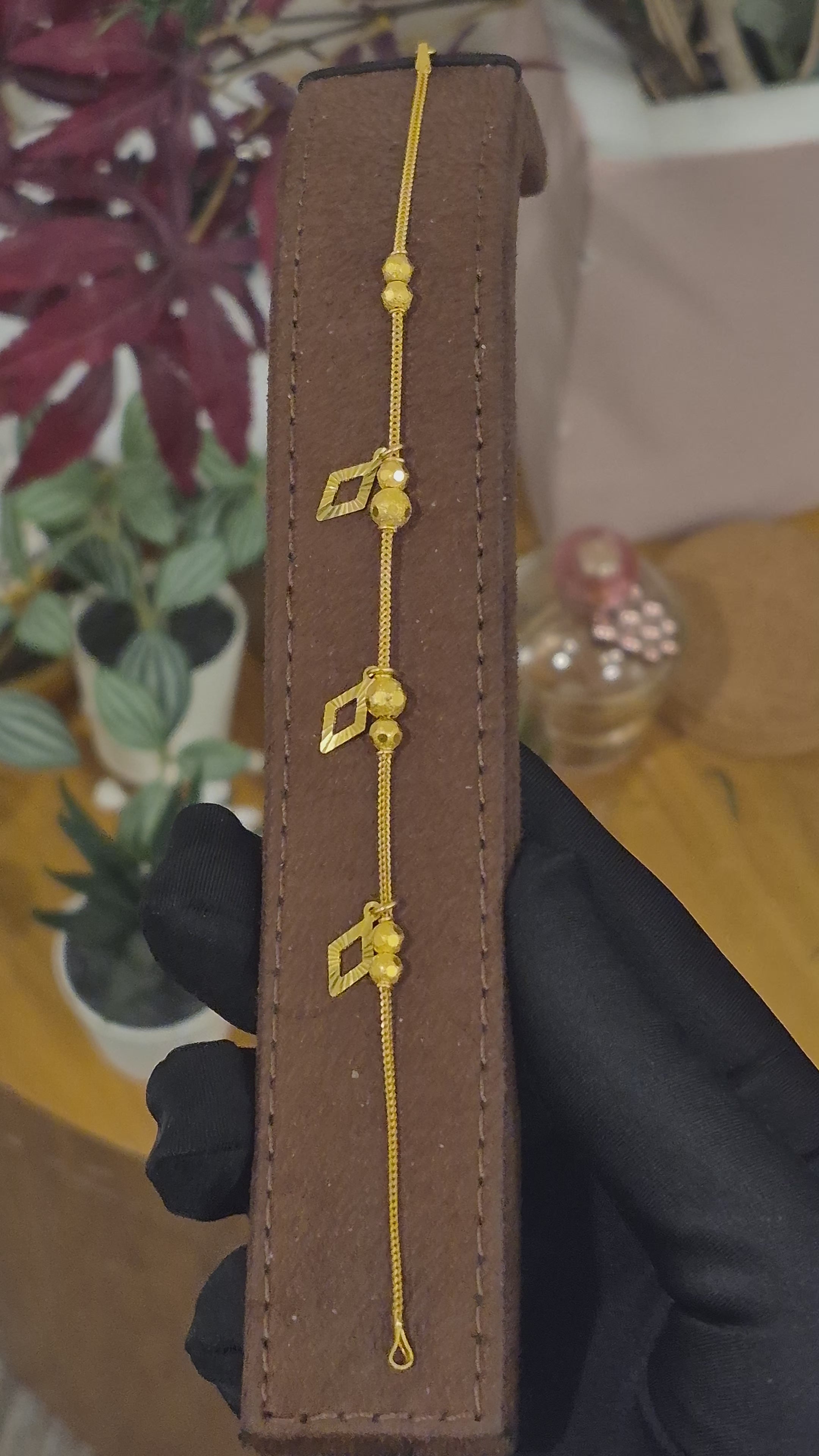 Gold Charms Bracelet 21KT - FKJBRL21KM11742