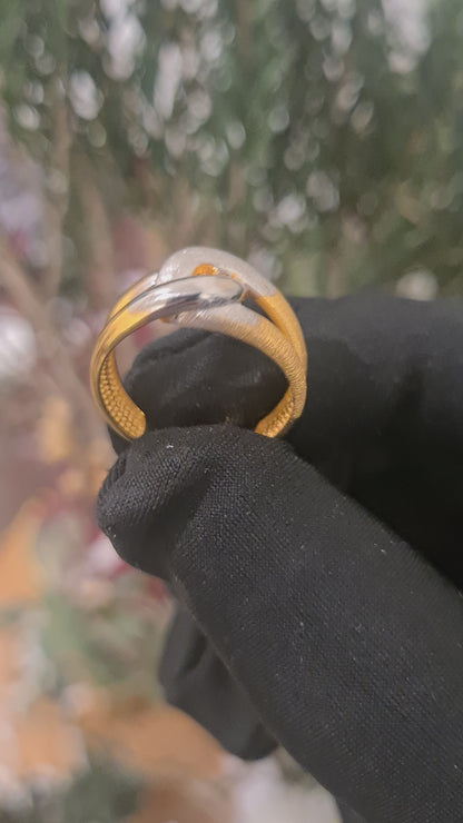 Gold Fusion Knot Ring 21KT - FKJRN21KM10887