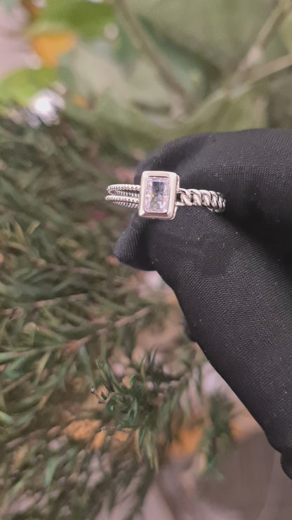 Sterling Silver 925 Luxe Edge Ring - FKJRNSL10751