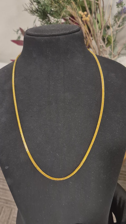 Gold Cable Chain 21KT - FKJCN21KM12060