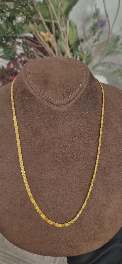 Gold Layered Mesh Chain 21KT - FKJCN21KM11576