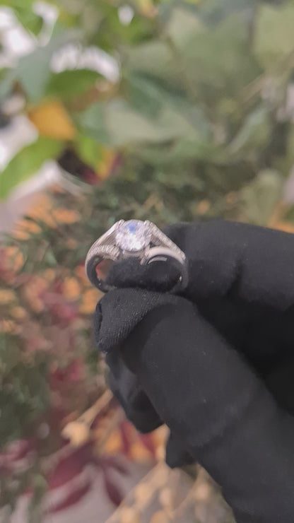 Sterling Silver 925 Celeste Solitaire Ring - FKJRNSL10785