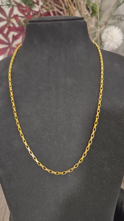 Gold Interlink Chain 21KT - FKJCN21KM12059