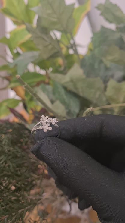 Sterling Silver 925 Daily Wear Flower Ring - FKJRNSL10794