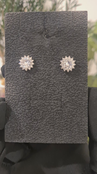 Sterling Silver 925 Moonflare Earrings - FKJERNSL10832