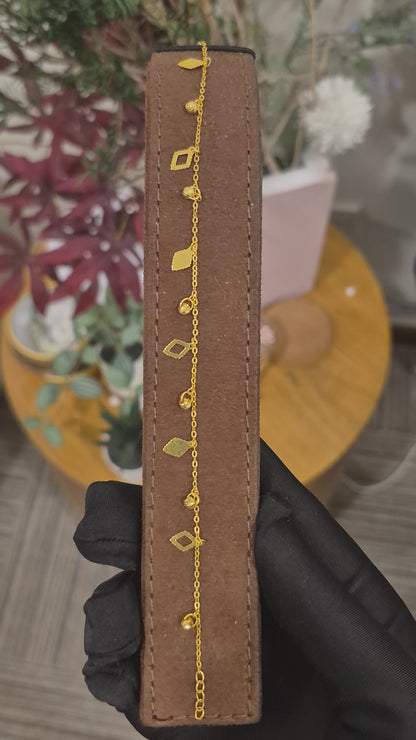 Gold Charms Bracelet 21KT - FKJBRL21KM11766