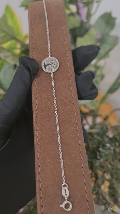 Sterling Silver 925 Tree of Life Bracelet - FKJBRLSL10651